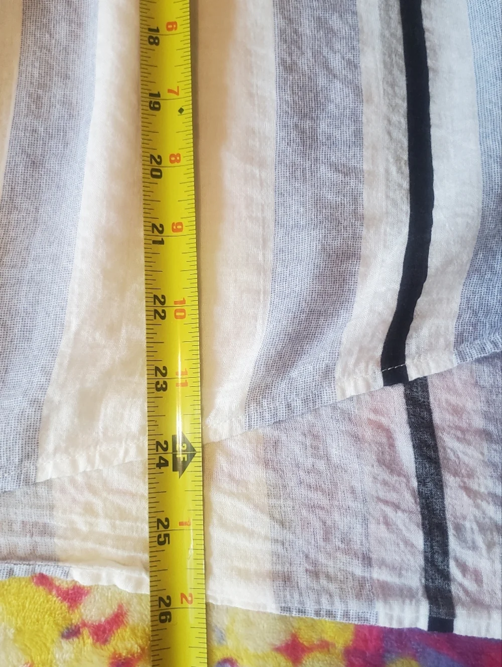 Anthropologie The Korner Castello stripe Top Size S Oversized Boho Coastal Beach